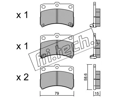 Brake Pad Set, disc brake (475.0)