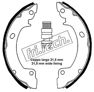Brake Shoe Set (1046.200)