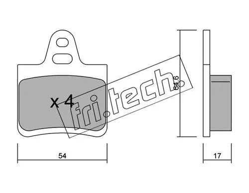 Brake Pad Set, disc brake (293.0)