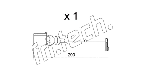 Warning Contact, brake pad wear (SU.365)