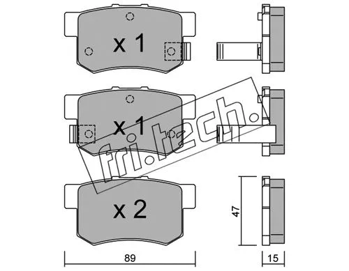 Brake Pad Set, disc brake (176.0)