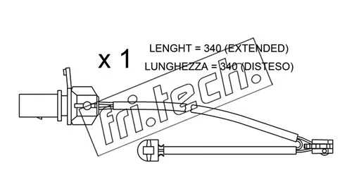 Warning Contact, brake pad wear (SU.295)
