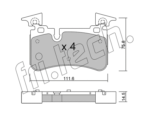 Brake Pad Set, disc brake (1223.0)