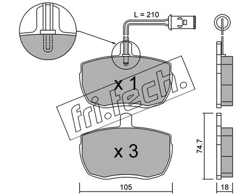 Brake Pad Set, disc brake (018.5)
