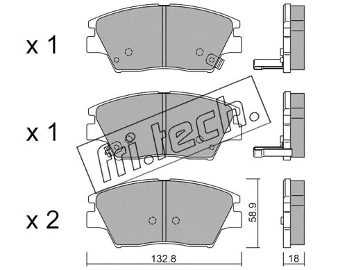 Brake Pad Set, disc brake (1098.0)