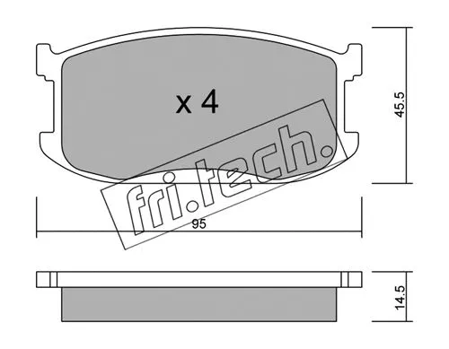 Brake Pad Set, disc brake (483.0)