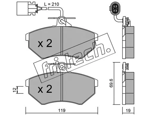 Brake Pad Set, disc brake (052.1)