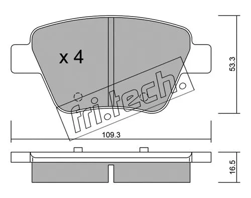 Brake Pad Set, disc brake (906.0)