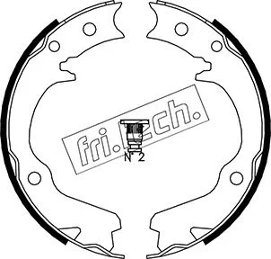 Brake Shoe Set, parking brake (1110.336)