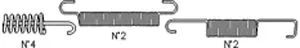 Accessory Kit, brake shoes (1353)