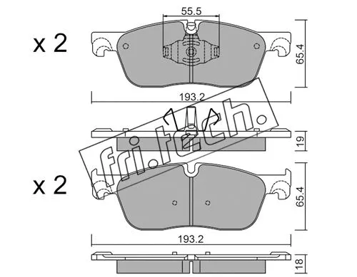Brake Pad Set, disc brake (1123.1)