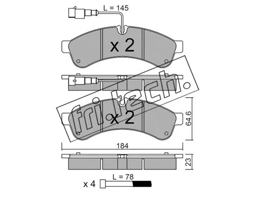 Brake Pad Set, disc brake (868.1)