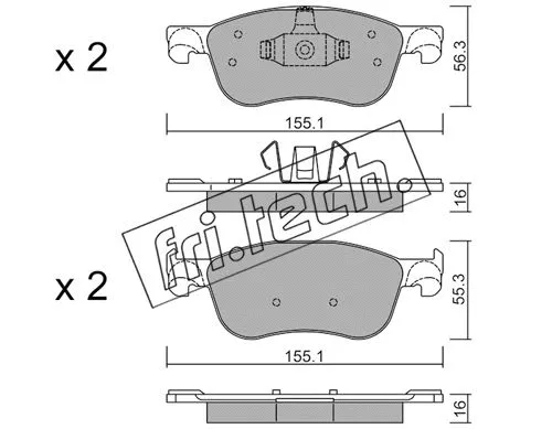 Brake Pad Set, disc brake (1142.0)