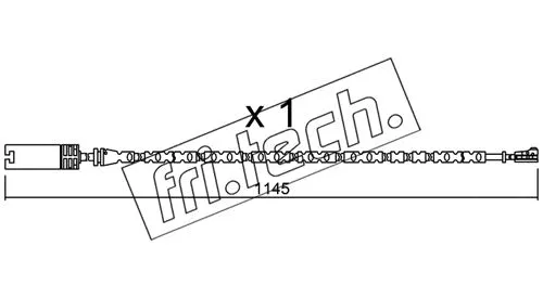 Warning Contact, brake pad wear (SU.301)