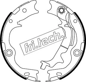 Brake Shoe Set, parking brake (1046.231)