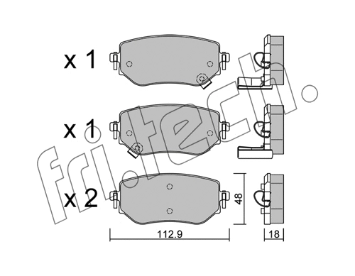 Brake Pad Set, disc brake (1192.0)