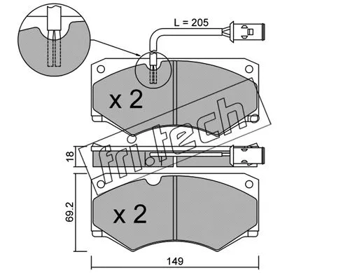 Brake Pad Set, disc brake (016.2)