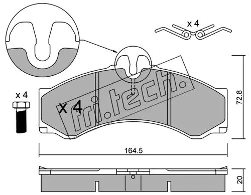 Brake Pad Set, disc brake (271.0)