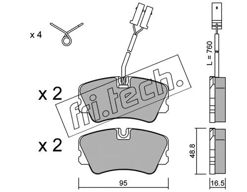 Brake Pad Set, disc brake (067.0)