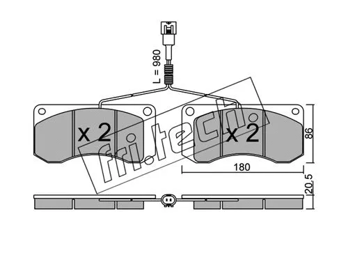 Brake Pad Set, disc brake (281.1)