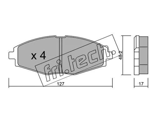 Brake Pad Set, disc brake (302.0)