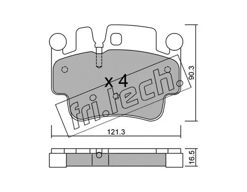 Brake Pad Set, disc brake (673.0)