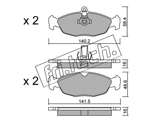 Brake Pad Set, disc brake (079.1)