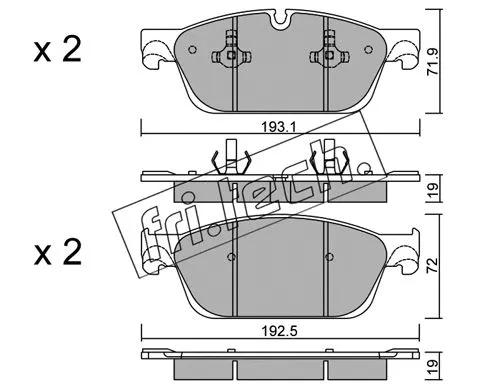 Brake Pad Set, disc brake (983.0)