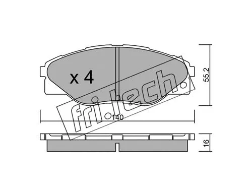 Brake Pad Set, disc brake (952.0)