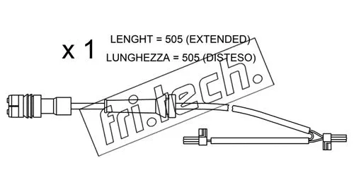 Warning Contact, brake pad wear (SU.265)