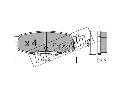 Brake Pad Set, disc brake (838.0)