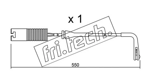 Warning Contact, brake pad wear (SU.092)