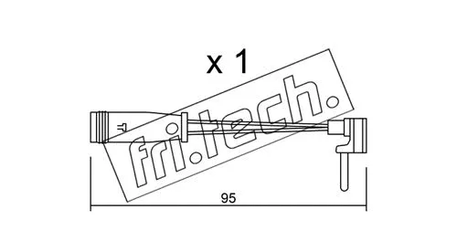 Warning Contact, brake pad wear (SU.129)