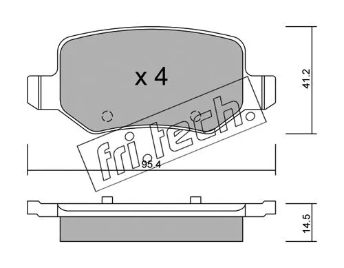 Brake Pad Set, disc brake (581.0)