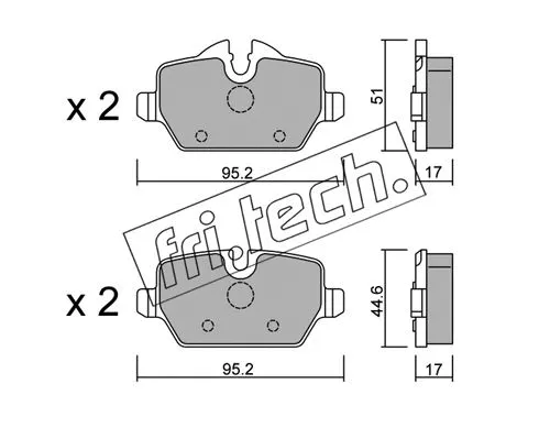 Brake Pad Set, disc brake (657.0)