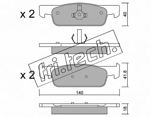 Brake Pad Set, disc brake (991.3)