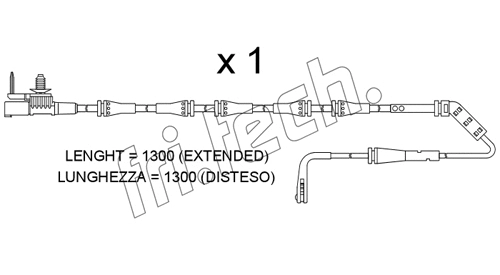 Warning Contact, brake pad wear (SU.400)