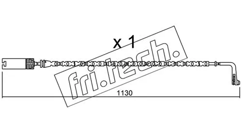 Warning Contact, brake pad wear (SU.300)