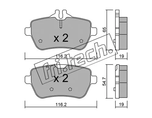 Brake Pad Set, disc brake (1046.0)