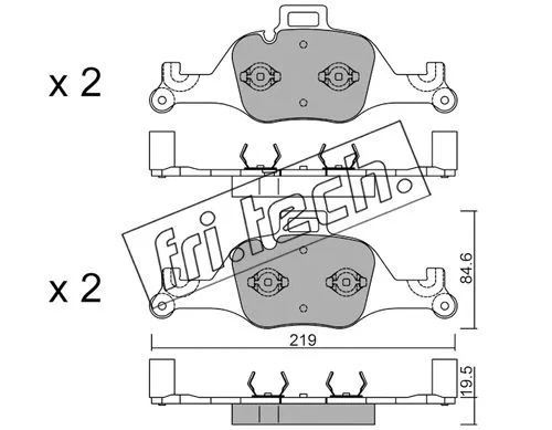 Brake Pad Set, disc brake (1145.0)
