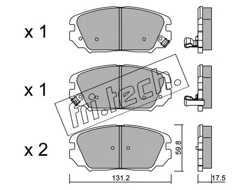 Brake Pad Set, disc brake (902.0)