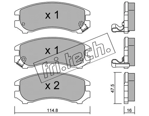 Brake Pad Set, disc brake (239.1)