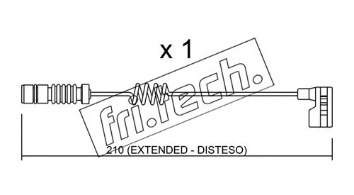 Warning Contact, brake pad wear (SU.209)