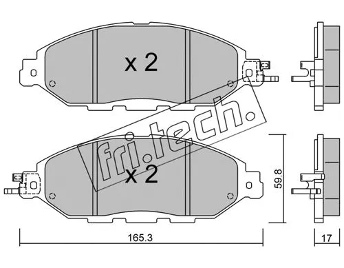 Brake Pad Set, disc brake (1074.0)