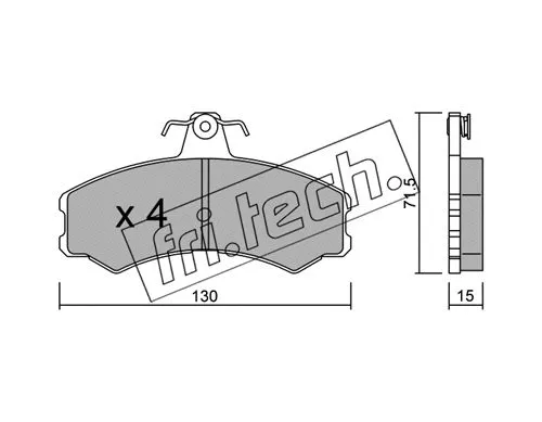 Brake Pad Set, disc brake (033.1)