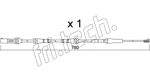Warning Contact, brake pad wear (SU.377)