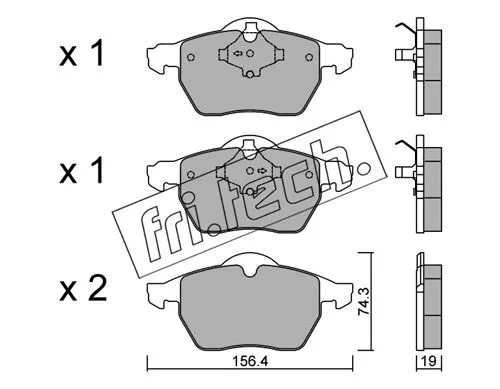 Brake Pad Set, disc brake (323.1)