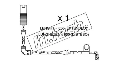 Warning Contact, brake pad wear (SU.327)