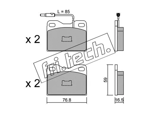 Brake Pad Set, disc brake (017.5)