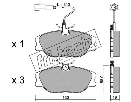Brake Pad Set, disc brake (074.2)